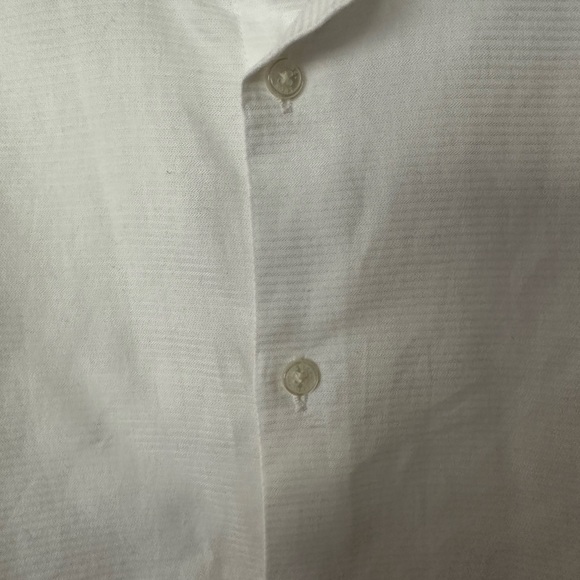 Michael Kors white long sleeve button down dress shirt size 8 (like new) - Picture 7 of 9